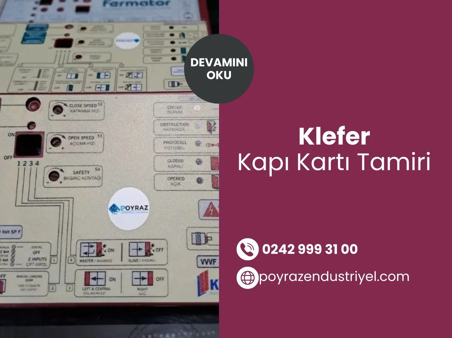 Klefer Kapı Kartı Tamiri